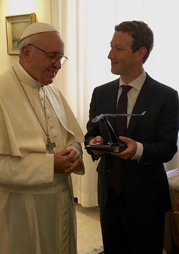 Mark Zuckerberg and the Pope
